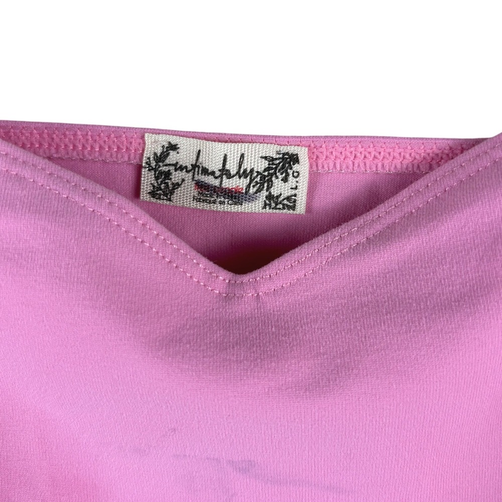 Free People Pink Somewhere Sometime Tank Top Sweetheart Neck Camisole Large - Picture 6 of 6